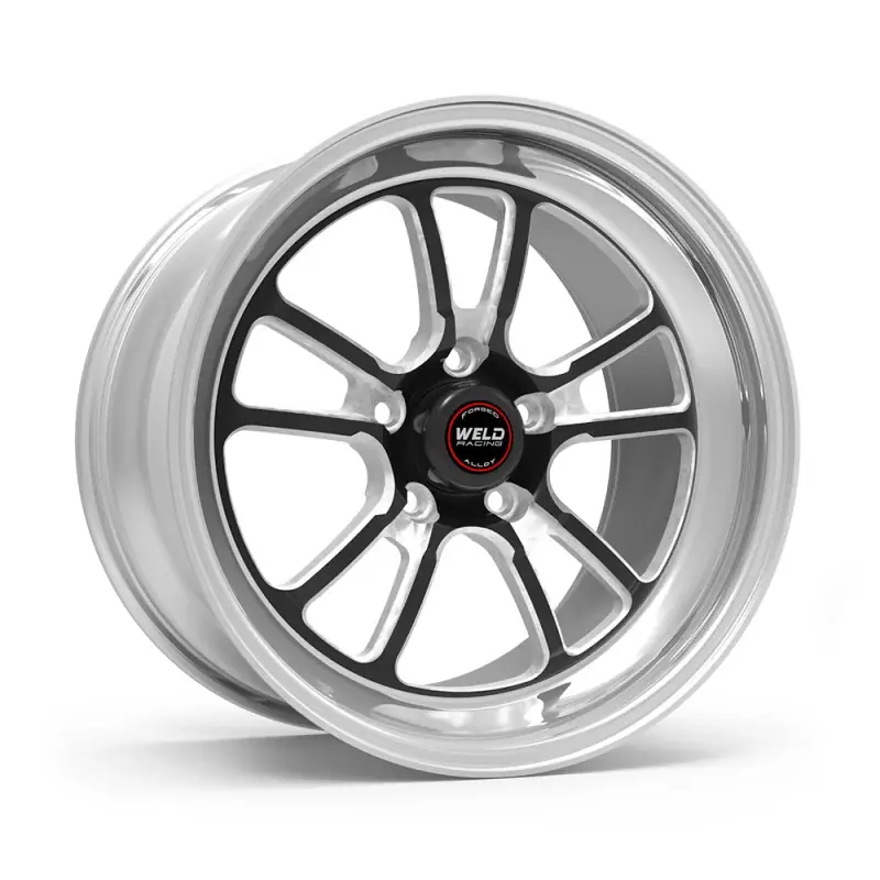 Weld S70 RT-S 17x10.5in / 5x120.65 BP / 7.8in. BS - Black Center - Polished Shell Wheel One Day Deal