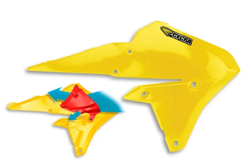 Limited Offer Cycra 14-18 Yamaha YZ250F/14-17 YZ450F 15-18 WR/FX Radiator Shroud - Light Gold