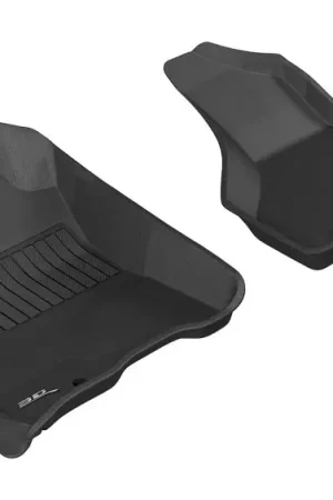 3D MAXpider 2009-2012 Dodge Ram 1500 Crew Cab/2500/3500/Crew Cab Kagu 1st Row Floormat - Black Grab Now