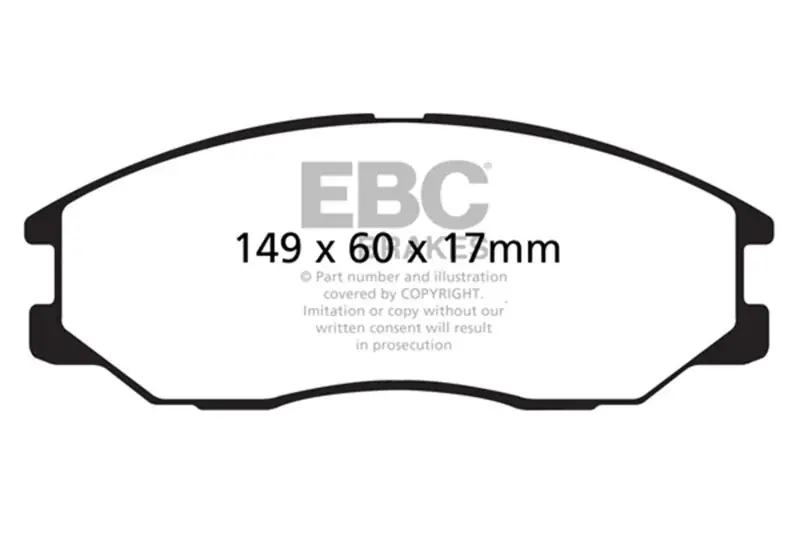 EBC 08-10 Kia Sorento 3.3 Greenstuff Front Brake Pads Next Day Delivery