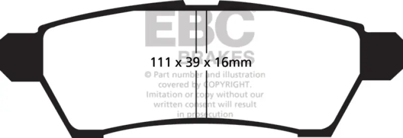 EBC 05+ Nissan Frontier 2.5 2WD Greenstuff Rear Brake Pads Discount