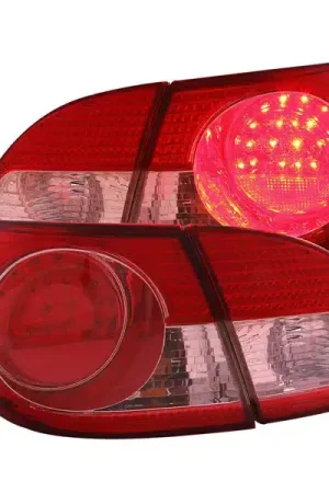 Deal Anzo Red and Chrome LED Tail Lights 321190 | RealTruck