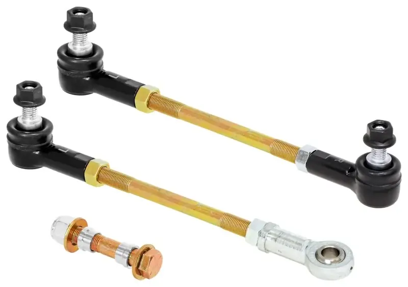 Top Rated RockJock JL/JT Adjustable Sway Bar End Link Kit Front 8 1/2in Long Rods