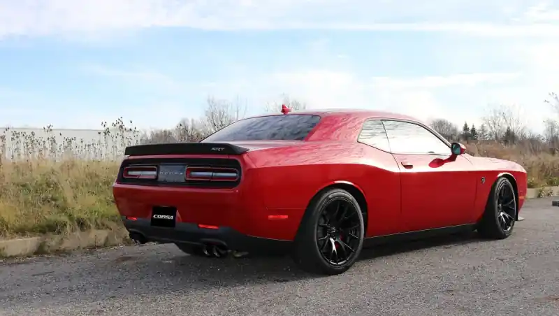 Corsa 2015-2023 Dodge Challenger Hellcat Dual Rear Exit Extreme Exhaust w/ 3.5in Black Tips Special Discount