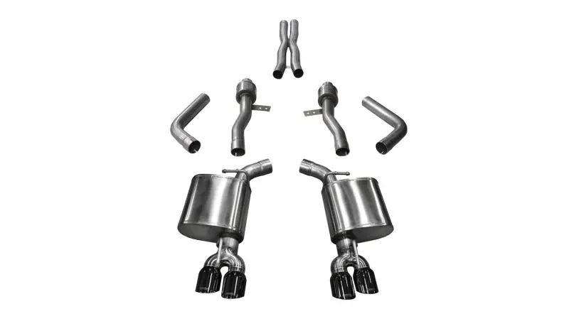 Corsa 2017-2023 Dodge Challenger 5.7L V8 Sport Cat-Back Dual Rear Exit w/3.5in Black Tips Budget