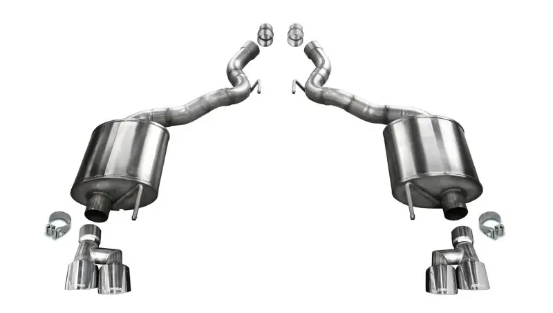Corsa 2018-2023 Ford Mustang GT Convertible Sport Axle-Back Exhaust w/ 4in Tips Free Shipping