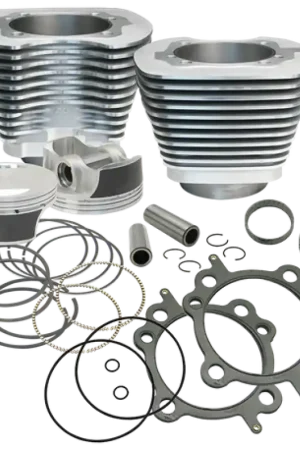 S&S Cycle 07-17 BT 106in Big Bore Cylinder Kit - Silver Bargain