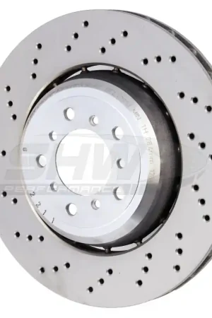 Trusted Brand SHW 08-13 BMW M3 4.0L Left Front Cross-Drilled Lightweight Brake Rotor (34112283801)