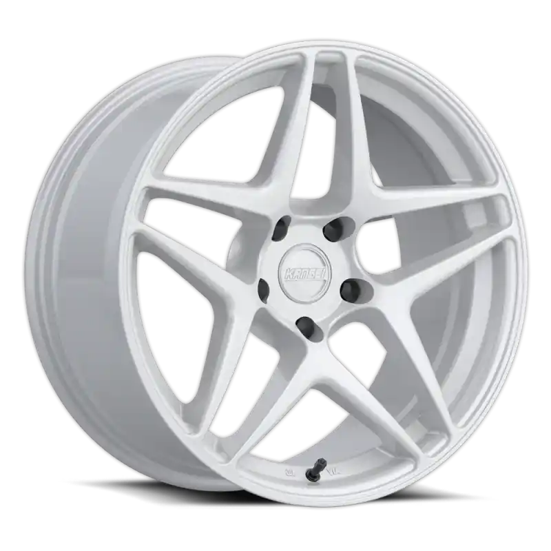 Kansei K15W Astro 18x9.5in / 5x114.3 BP / 22mm Offset / 73.1mm Bore - Gloss White Wheel Instant Buy