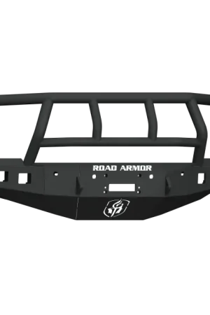Road Armor 16-18 Ram 2500 Stealth Front Winch Bumper w/Titan II Guard/6 Sensor Holes - Tex Blk While Supplies Last