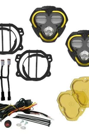 KC HiLiTES FLEX ERA 3 Dual Mode SAE Fog Lights - 2-Light Master Kit for Jeep JK/JL/JT Plastic Bumper Budget