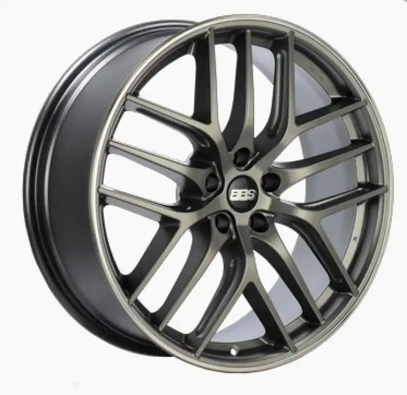 BBS CC-R 20x9.5 5x114.3 ET35 Satin Platinum Polished Rim Protector Wheel -82mm PFS/Clip Required Sale