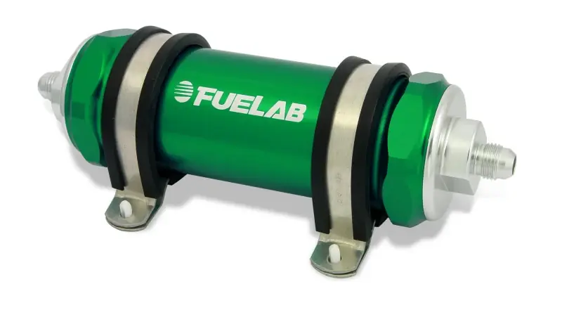 Best Seller Fuelab 828 In-Line Fuel Filter Long -6AN In/Out 10 Micron Fabric - Green