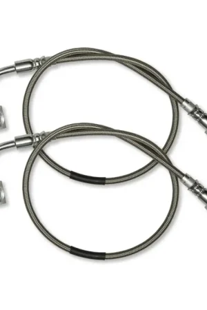Authentic Rock Krawler 07-18 Jeep Wrangler JK/JKU Long Travel Stainless Steel Front Brake Lines