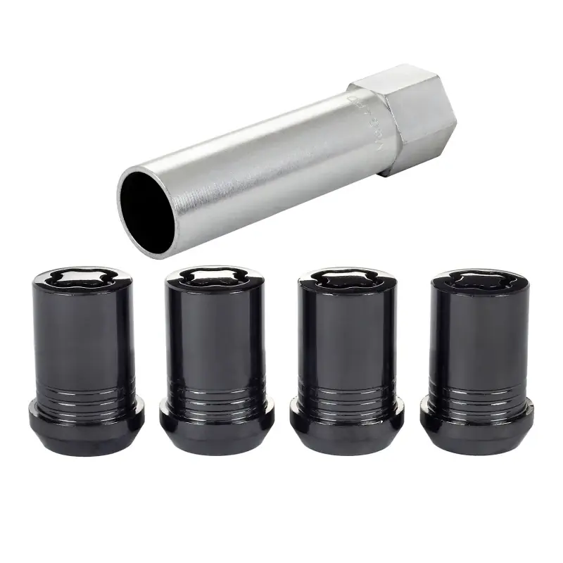 Limited Offer McGard Wheel Lock Nut Set - 4pk. (Tuner / Cone Seat) M12X1.25 / 13/16 Hex / 1.24in. Length - Black