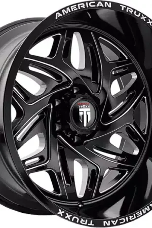 American Truxx Milled Gloss Black AT-1914 Euphoria Wheel AT1914-22236BM | RealTruck Bargain