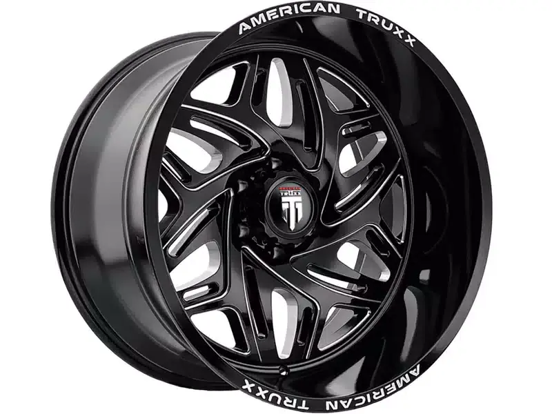 American Truxx Milled Gloss Black AT-1914 Euphoria Wheel AT1914-22236BM | RealTruck Bargain