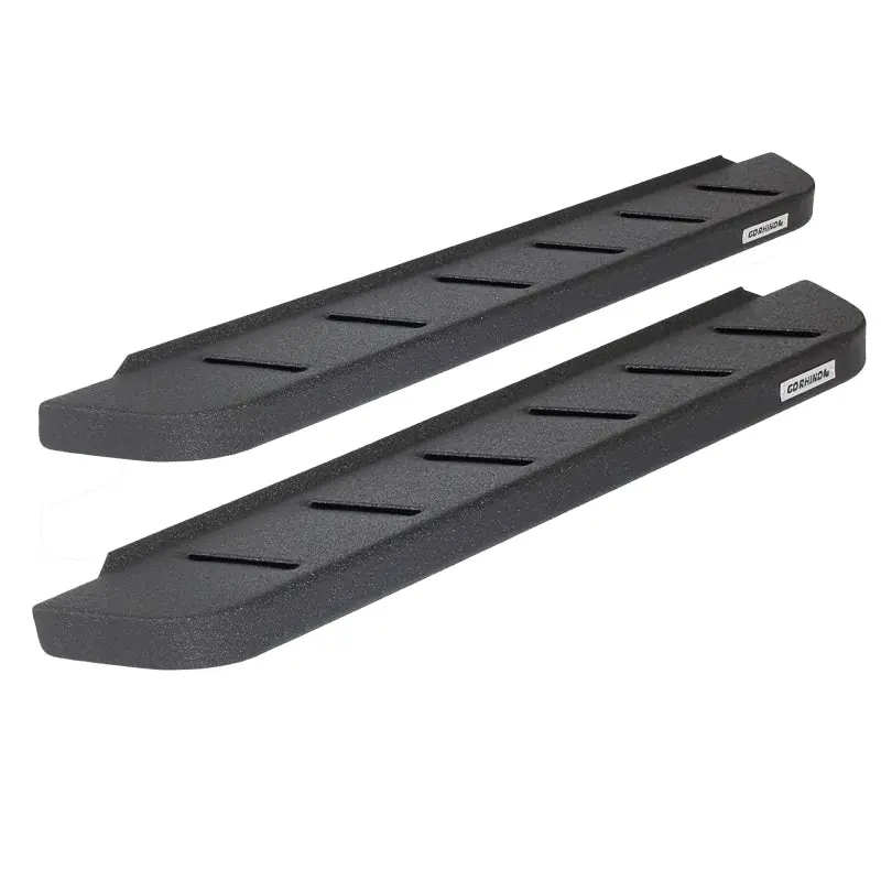 Go Rhino RB10 Slim Running Boards 57in. Cab Length - Tex. Blk (No Drill/Mounting Brackets Required) Special Offer