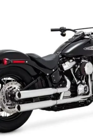 Vance & Hines HD Softail 18-22 Eliminator S/OS Chrome Slip-On Exhaust Final Sale