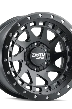 Fast Shipping Dirty Life 9311 Enigma Pro 17x9/5x127 BP/-38mm Offset/71.5mm Hub Matte Black Wheel - Beadlock