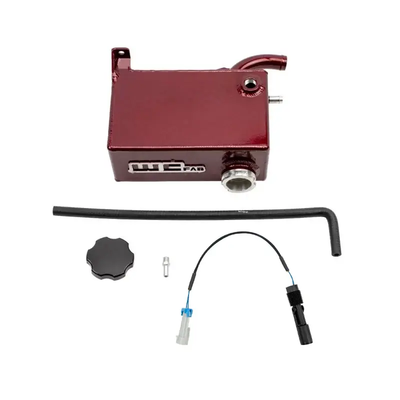 Wehrli 07.5-10 Chevrolet 6.6L LMM Duramax OEM Placement Coolant Tank Kit - WCFab Red Super Sale
