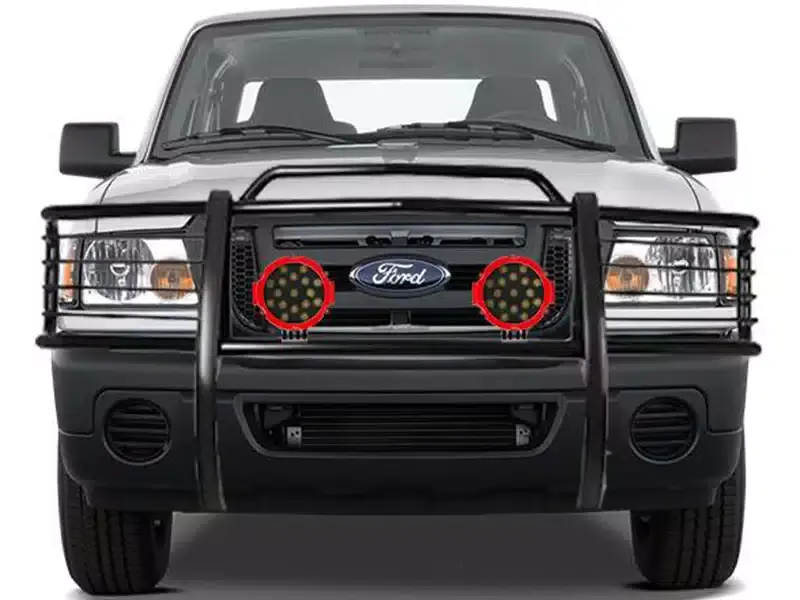 Shop Now Black Horse Classic Black Grille Guard Kit 17FR20MA-PLR | RealTruck