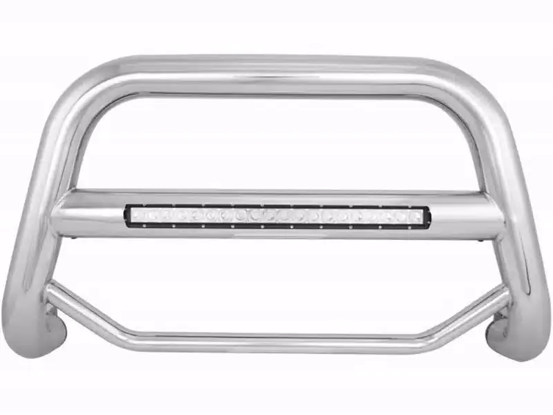 Professional Grade Black Horse Max Beacon Stainless LED Bull Bar MAB-DOE1011S | RealTruck