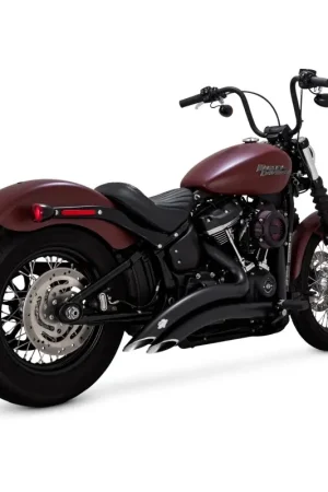 Vance & Hines HD Softail 18-22 St Bob Big Radius 2-2 Black PCX Full System Exhaust Luxury