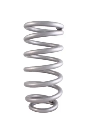 Buy Direct QA1 3-1/2in ID Tapered High Travel Pigtail Spring - 10in Length x 350lbs/in - Silver Powder Coated
