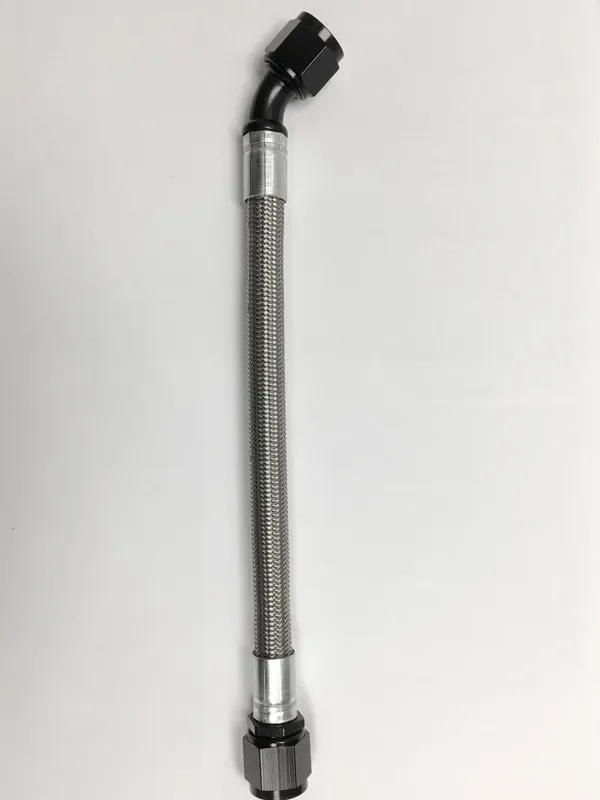 Fragola -10AN PTFE Hose Assembly Straight x 45 Degree 84in Markdown