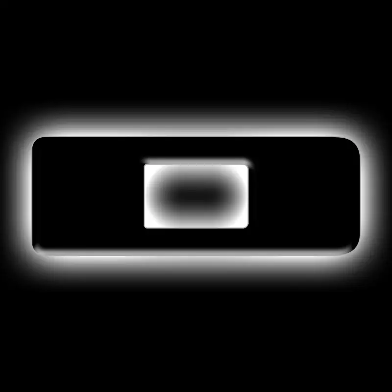 Certified ORACLE Lighting Universal Illuminated LED Letter Badges - Matte Blk Surface Finish - D