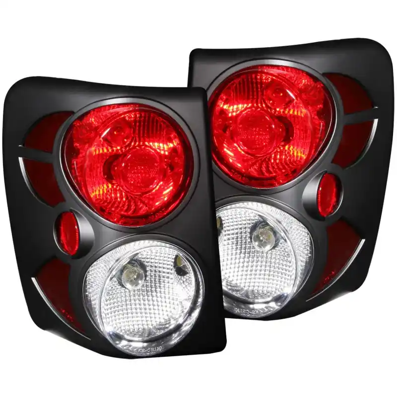 ANZO 1999-2003 Jeep Grand Cherokee Taillights Black Special Discount