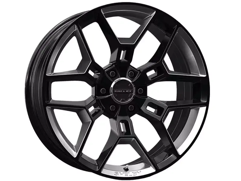 Shop Now Carroll Shelby Black & Silver CS45 Wheel CS45-395512-BS | RealTruck