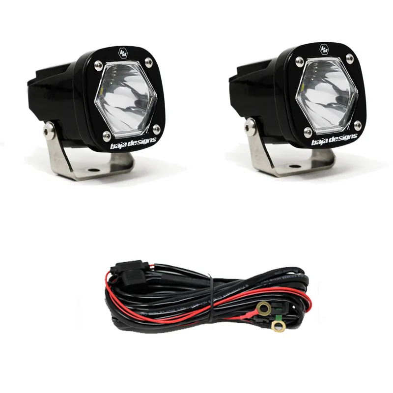 Shop Now Baja Designs S1 LED Light Pod, Spot (Pair) - 387801