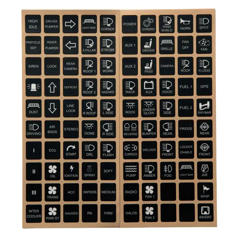 Vertical Switch Legends for Switch-Pros System Cheap