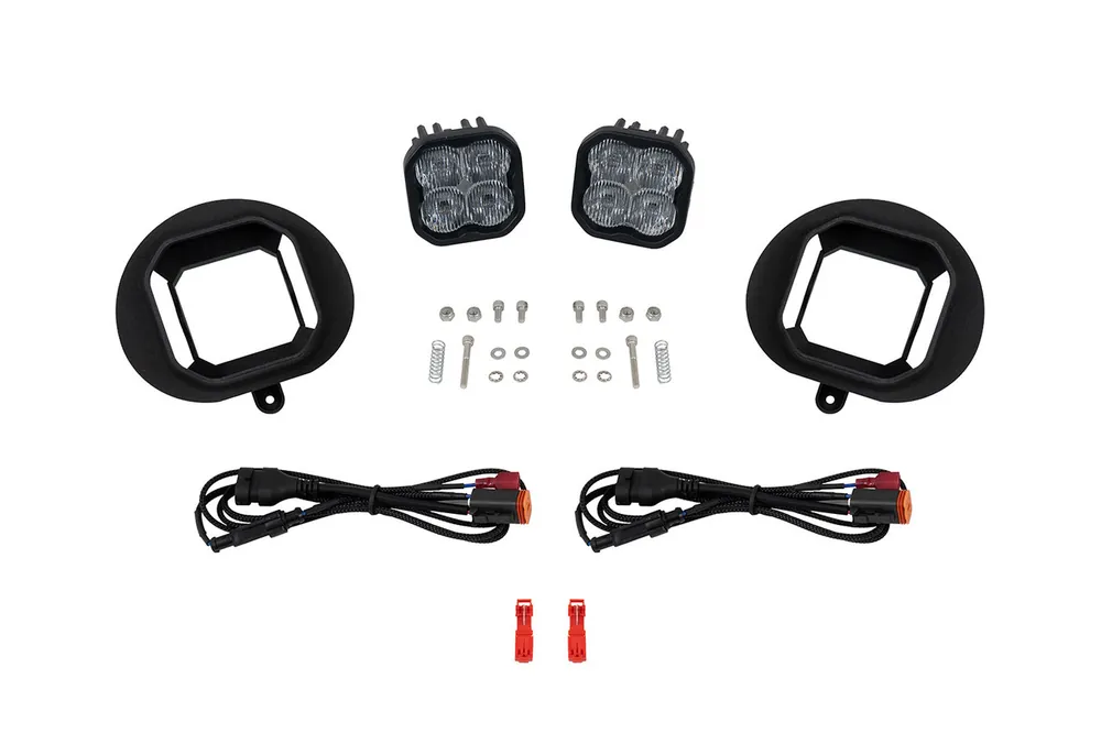 Diode Dynamics SS3 SAE Type DR Fog Light Kit, Max White SAE Fog - DD8018 Professional Grade