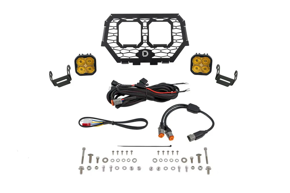 Diode Dynamics Stage Series LED Grille Kit for 14-18 Polaris RZR XP, Sport Yellow Fog - DD7858 Flash Sale