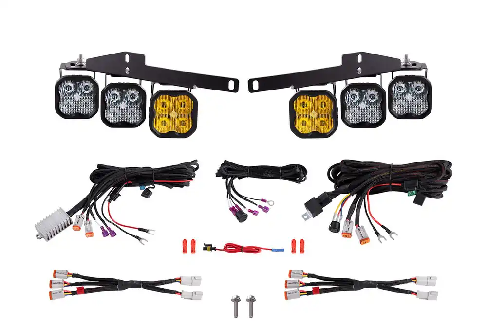 Diode Dynamics Raptor 17-20 SS3 LED Fog Kit Yellow Sport-DD6365 Secure Checkout