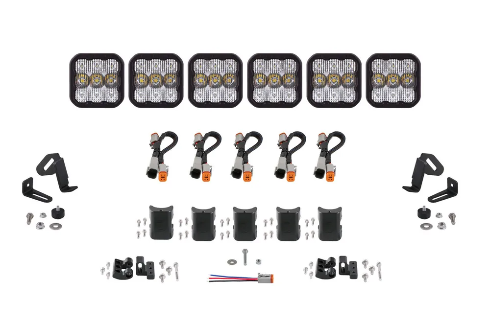 Affordable SS5 Sport Universal CrossLink 6-Pod Lightbar White Combo Diode Dynamics - DD6798