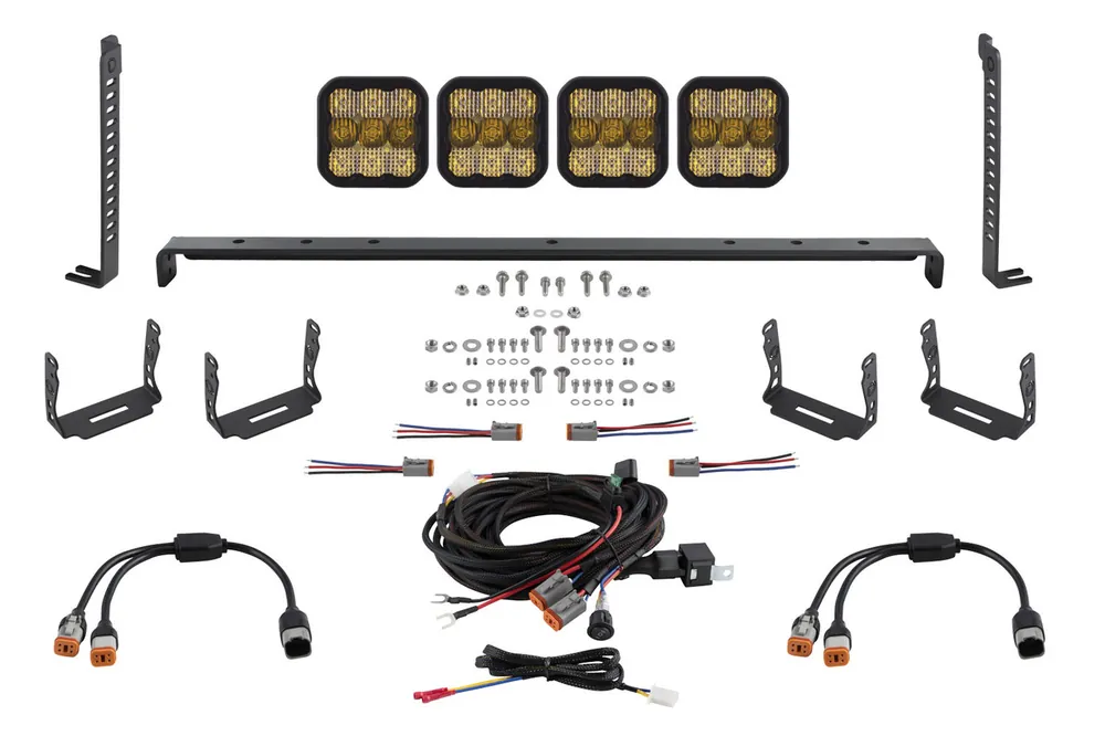 Factory Price Diode Dynamics SS5 Stealth Grille LED 4-Pod Kit: 14+ 4Runner (Pro Yellow Combo) - DD7545