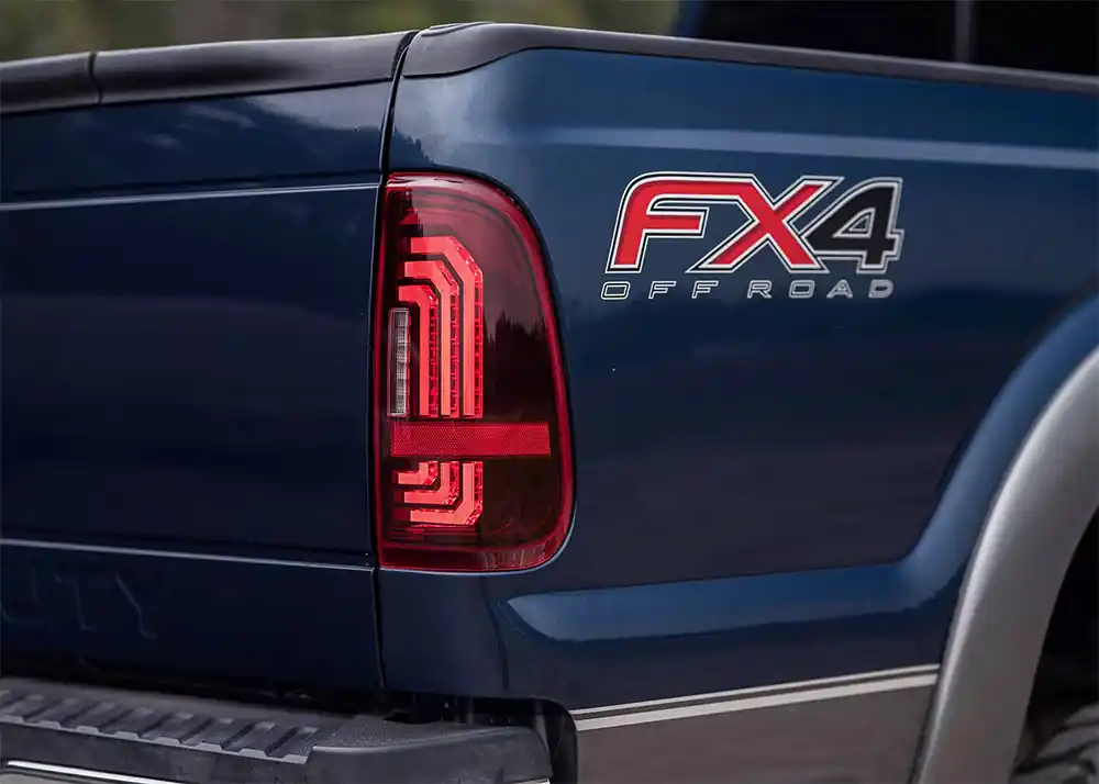Authentic Morimoto XB LED Tail Lights (Red): 99-16 Super Duty - LF732