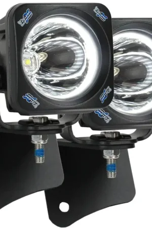 Affordable Vision X Lighting 97-06 Jeep Wrangler Tj A-Pillar Light Mount Bracket With Optimus Halo Square 15 Degree Lights And Harness - XIL-OEA9706TJOPH