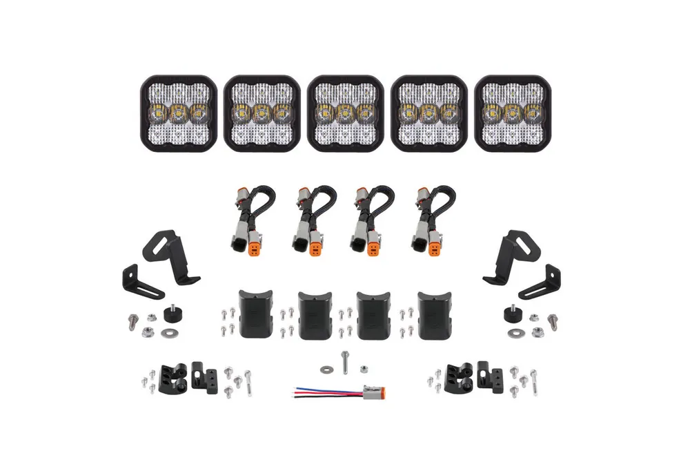 Best Choice SS5 Sport Universal CrossLink 5-Pod Lightbar White Combo Diode Dynamics - DD6796