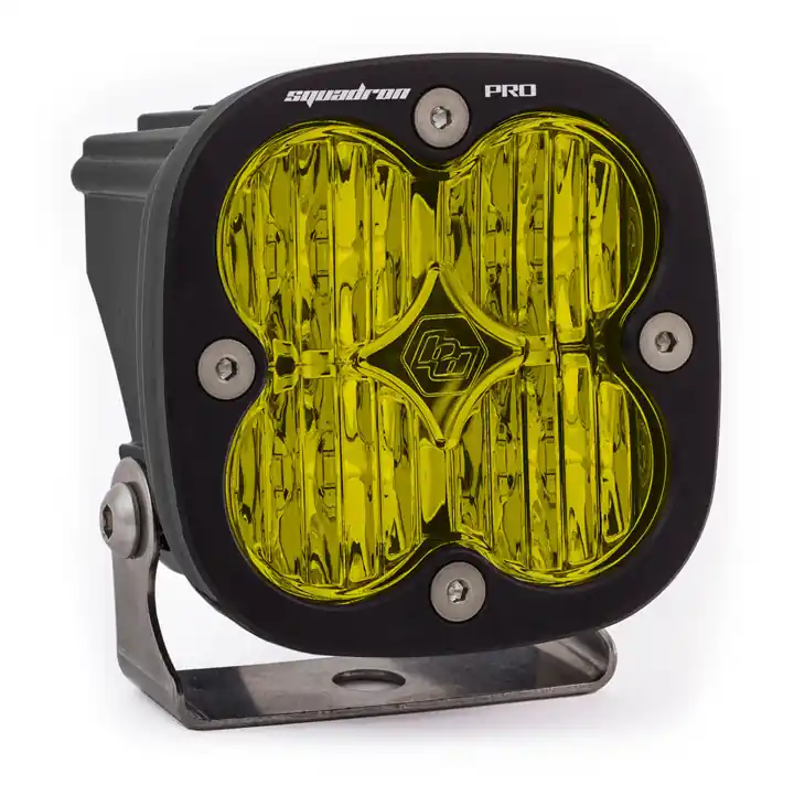 High Quality Baja Designs Squadron Pro LED Light Pod, Wide Cornering (Amber) - 490015