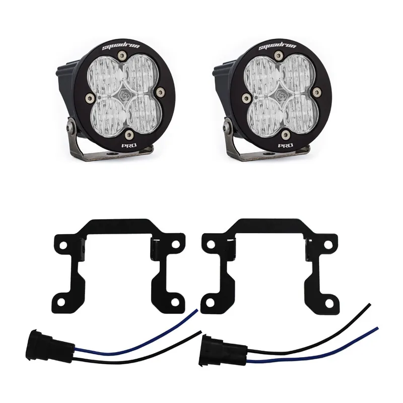 Baja Designs Squadron Sport Fog Pocket Light Kit, Wide Cornering: 19+ RAM 2500/3500 Big Horn - 448034 Top Pick