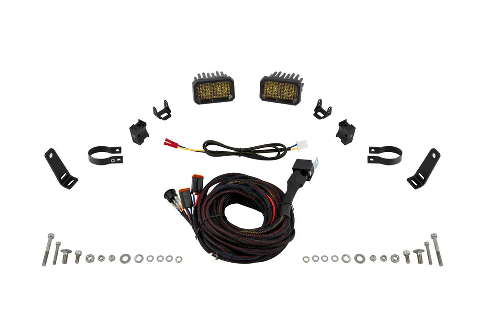 Diode Dynamics Stage Series 1.75 Inch Roll Bar Chase Light Kit, SSC2 Pro Yellow (Pair) - DD7737 Final Sale
