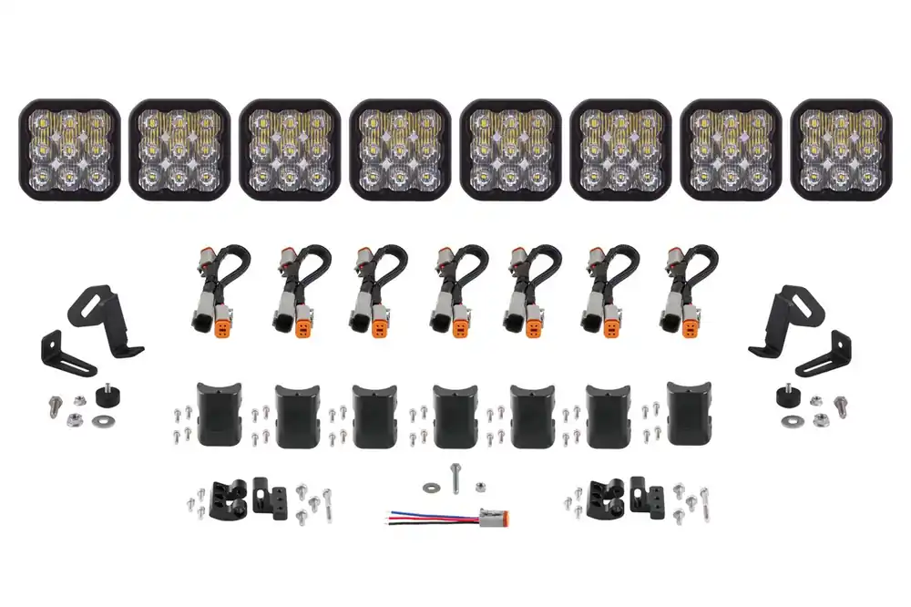 Free Delivery Diode Dynamics SS5 Sport Universal CrossLink 8-Pod Lightbar White Driving-DD7214