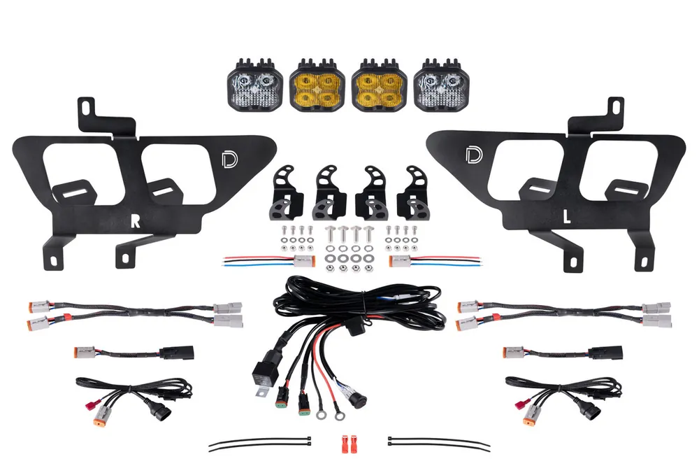 Diode Dynamics SS3 LED Fog Pocket Kit, Sport Yellow for 21-22 F-150 - DD7311 Shop Now