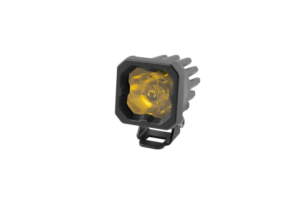 Diode Dynamics Stage Series C1 LED Pod Sport Yellow Spot Standard Amber Backlight Each-DD6453S Price Cut