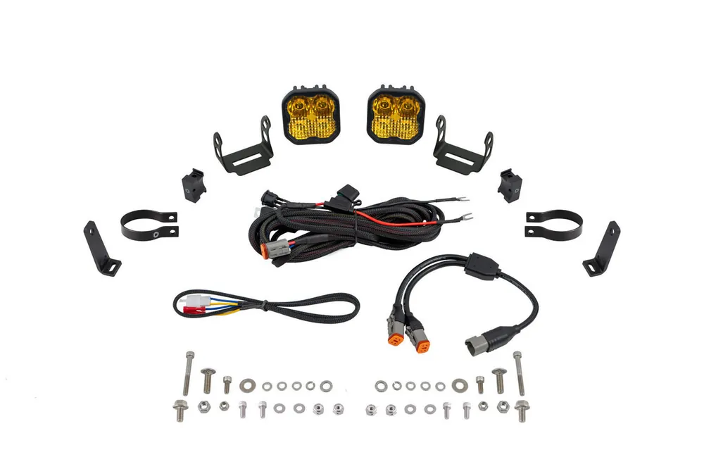 Trending Diode Dynamics SS3 LED Bumper 2" Roll Bar Kit, Sport Yellow Combo - DD7713
